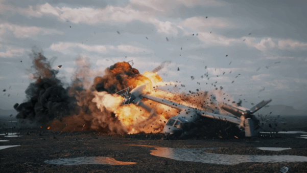 3Ds Max中使用tyFlow和 Phoenix动画特效模拟课程 RedefineFX – Osprey Crash VFX Course(图2)