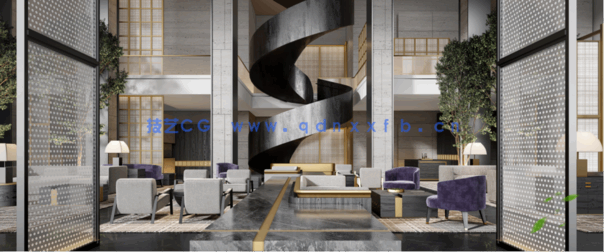 云上视觉渲染后期 max模型+psd源文件(图9)