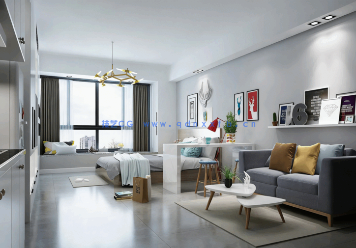 整体模型-136套北欧空间模型(图9)