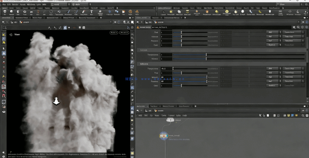 Houdini、Axiom火焰与烟雾模拟技术视频教程(图3)
