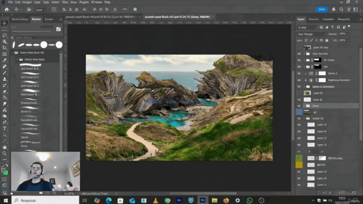 【中文字幕】侏罗纪海岸环境概念艺术数字绘景绘画视频教程(图3)