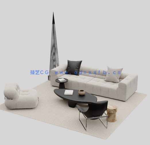 92套捕鱼人搭配好的软装搭配带max模型(图5)