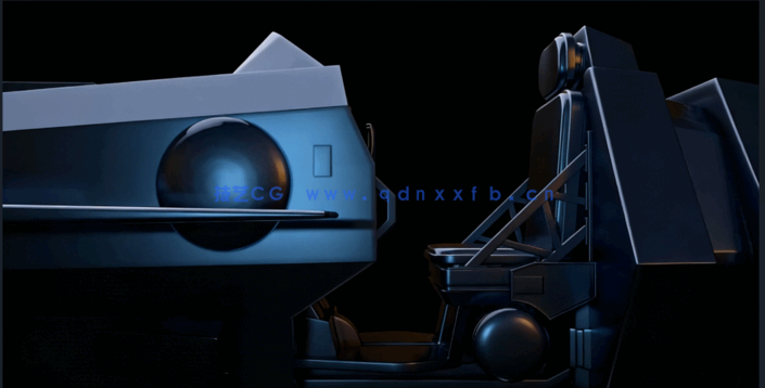 Maya游戏悬浮飞船硬表面建模制作视频教程(图3)