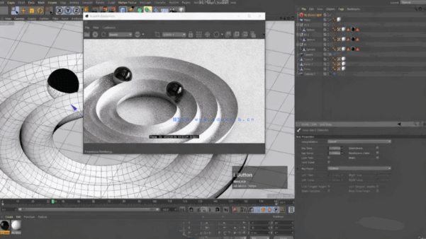 C4D与Redshift平滑无缝循环3D动画制作视频教程(图2) C4D与Redshift平滑无缝循环3D动画制作视频教程(图2)
