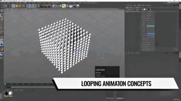 Cinema 4D与Redshift循环动画制作视频教程(图3)