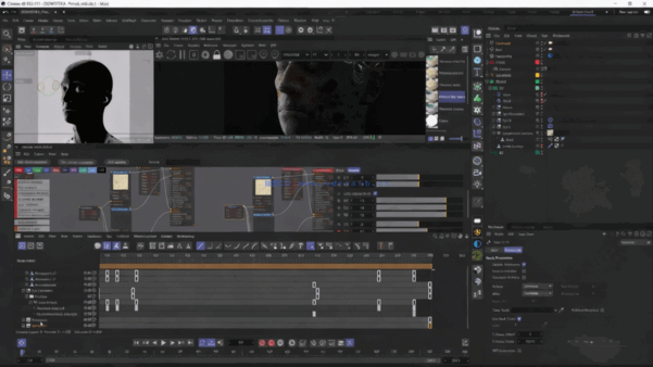 Cinema 4D肖像抽象动画制作训练视频教程(图2)