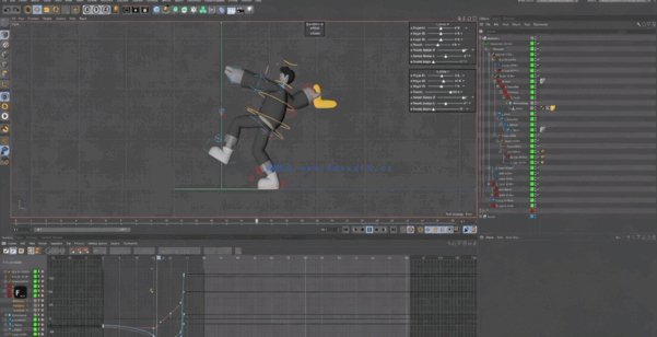Cinema 4D角色动画完整6组实例制作训练视频教程(图3) Cinema 4D角色动画完整6组实例制作训练视频教程(图3)