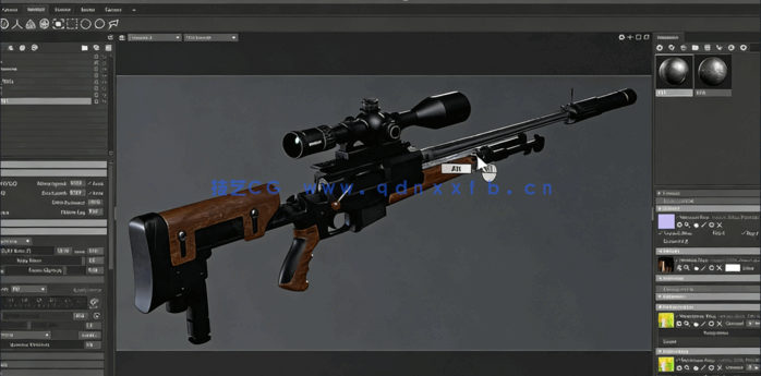 [3dsmax] 狙击步枪游戏模型完整制作流程视频教程(图3)