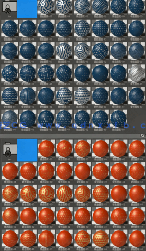 OC中文材质 预设球 渲染塑料镀金铜属纸张土纸库纹理贴图C4D材质(图5)