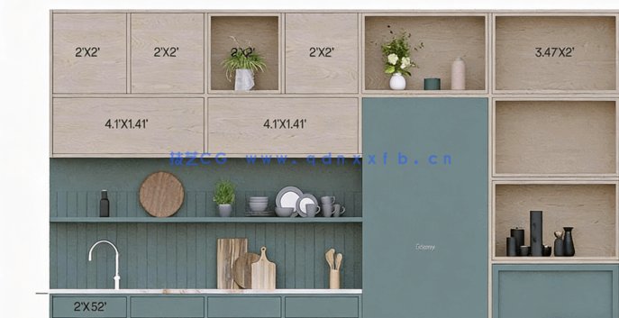 [3dsmax] 3DsMax与Corona Renderer厨房室内设计技术视频教程(图6)