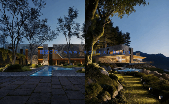 3dsmax建筑场景外部灯光照明大师班训练视频教程(图2)