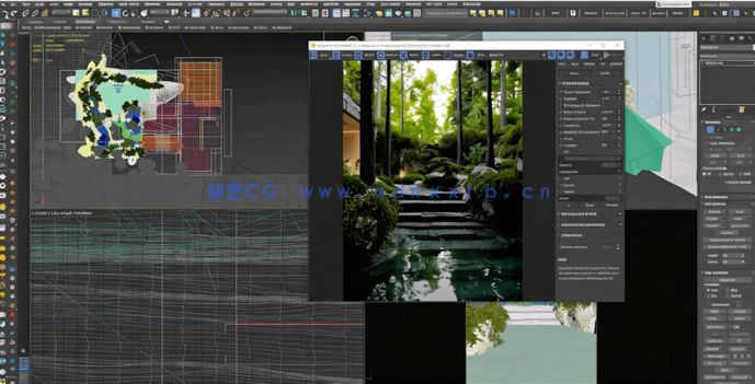 3dsmax建筑场景外部灯光照明大师班训练视频教程(图4)