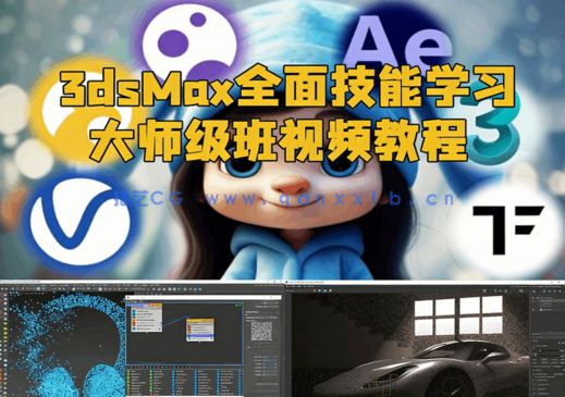 [3dsmax] 3dsMax全面技能学习大师班视频教程(图1)