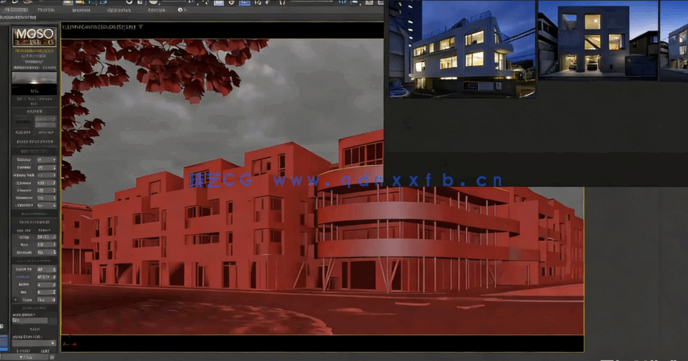 [3dsmax] 3dsMax与Corona 9逼真建筑外部场景照明技术视频教程(图6)