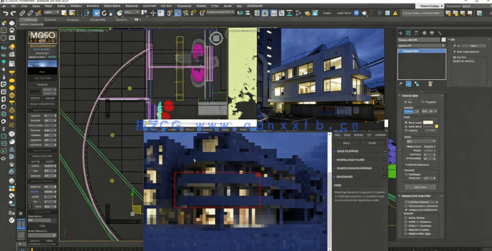 [3dsmax] 3dsMax与Corona 9逼真建筑外部场景照明技术视频教程(图7)