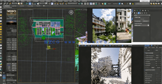 [3dsmax] 3dsMax与Corona 9逼真建筑外部场景照明技术视频教程(图8)
