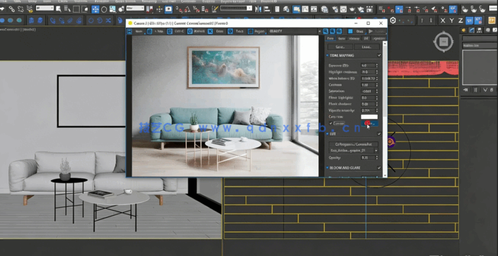 3dsmax中Corona室内场景可视化渲染技术视频教程(图3)