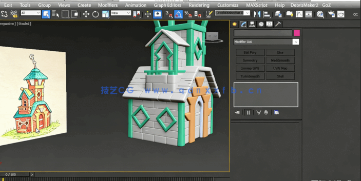 3dsMax卡通模型动画场景制作视频教程(图1)