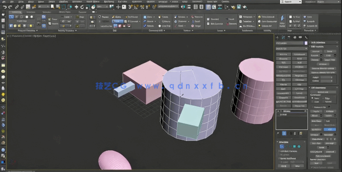 3dsmax中Quad Remesher游戏武器概念建模视频教程(图1)