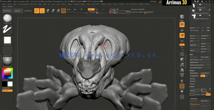 3dsmax机甲怪兽概念艺术三维建模技术训练视频教程(图4)