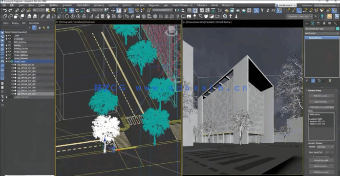 3dsmax与Corona建筑外部景观高级技能训练视频教程(图1) 3dsmax与Corona建筑外部景观高级技能训练视频教程(图1)