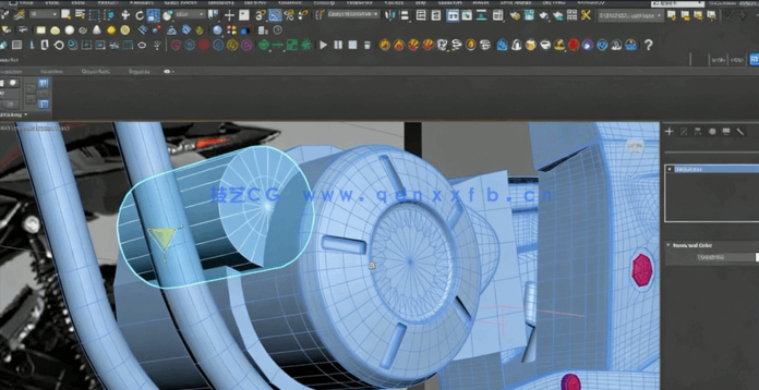 3dsmax与Corona摩托车硬表面建模技术视频教程(图2)