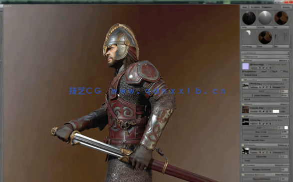 3dsmax 次世代罗马战士全流程Gumroad- Eomer breakdown(图3)