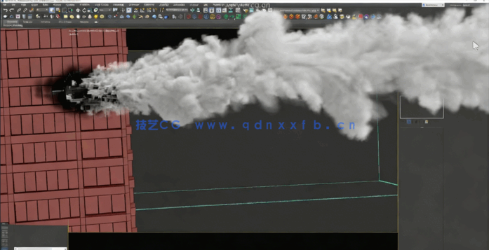3dsMax战斗机撞击大楼视觉特效实例制作视频教程(图2)