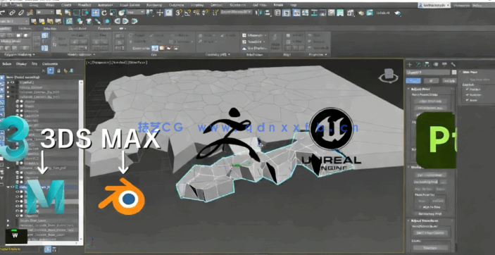 【中文字幕】3DsMax与UE5破损衰败城市游戏环境场景制作视频教(图5)