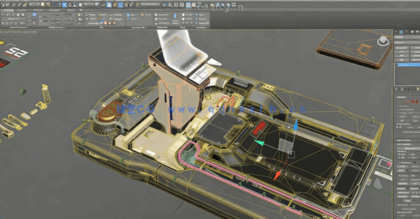 [3dsmax] 3dsMax科幻穿梭机建模与纹理制作视频教学(图4)