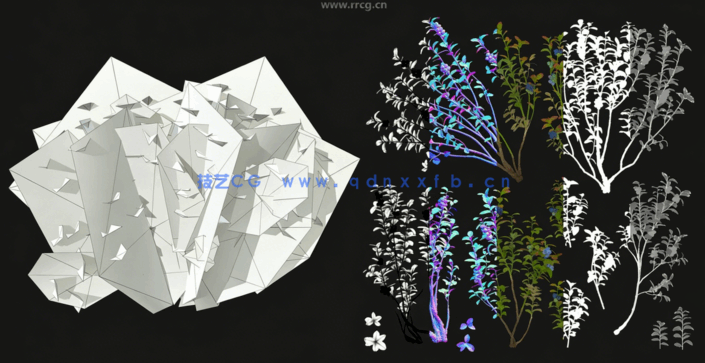 3dsmax草木植物游戏游戏资产模型制作视频教程(图2)