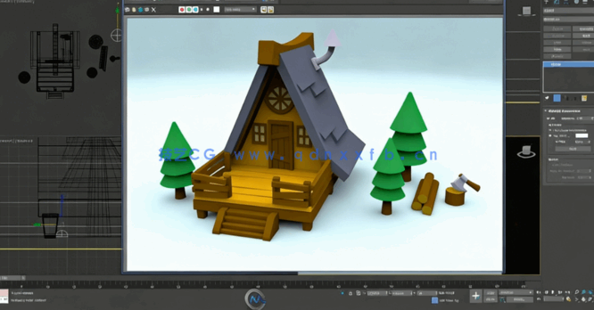 [3dsmax] 3dsmax建模技术基础技能训练频教程(图6)