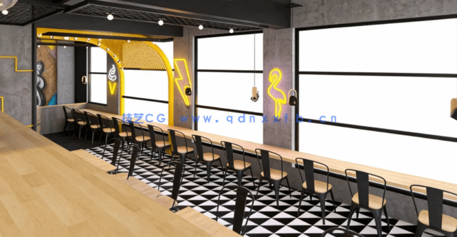 [3dsmax] 3dsmax咖啡厅餐厅室内建筑设计视频教程(图5)