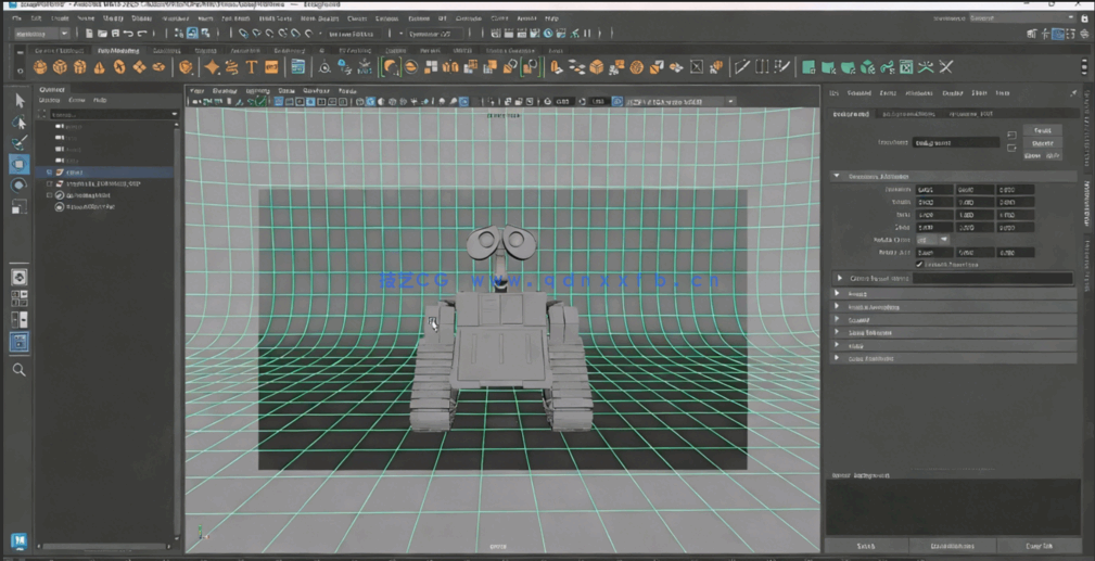 Maya机器人瓦力完整制作工作流程视频教程(图6)
