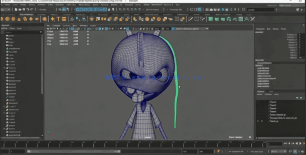 Maya恐怖角色完整实例制作流程视频教程(图1)