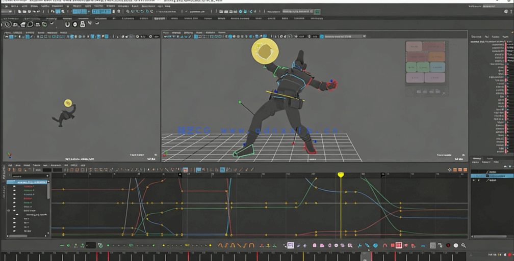 Maya英雄联盟3A级游戏动画制作视频教程(图7)