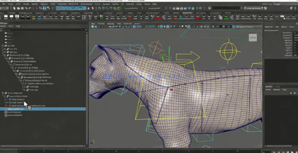 Maya猎豹四足动物骨骼绑定动画视频教程(图7)