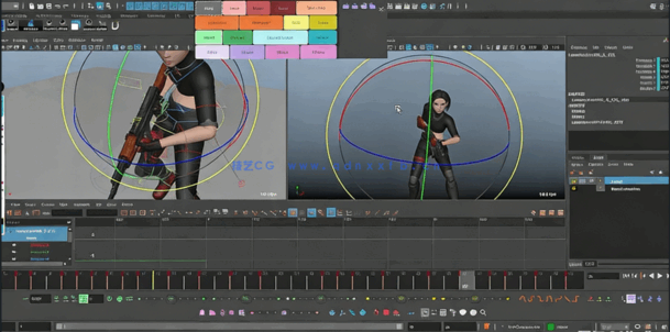 Maya第一与三人称射击攻击游戏动画制作视频教程(图4)