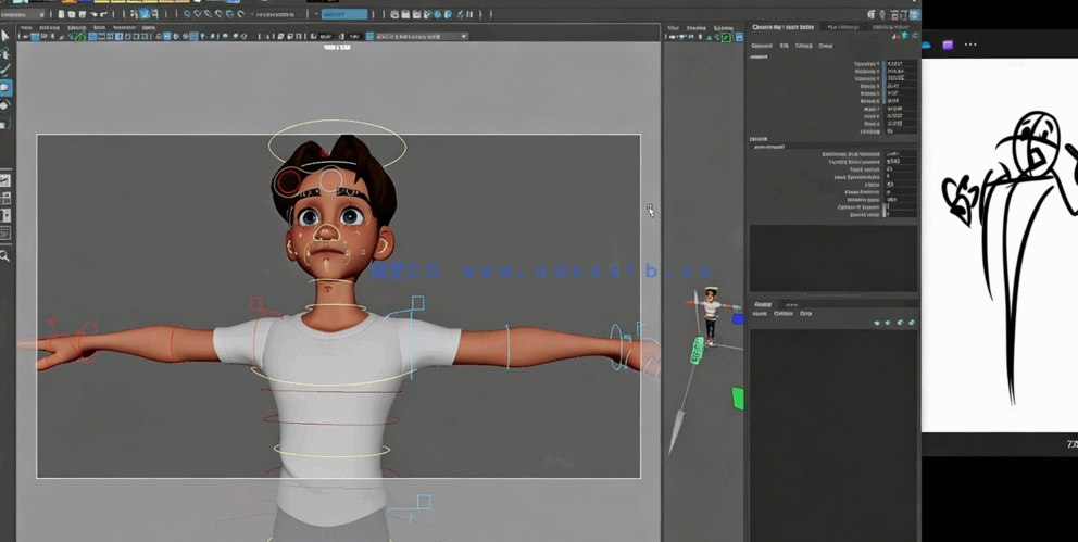 Maya人物角色姿势造型动画揭秘视频教程(图1)