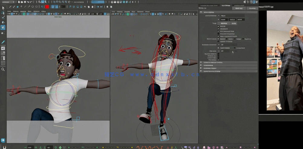 Maya人物角色姿势造型动画揭秘视频教程(图5)