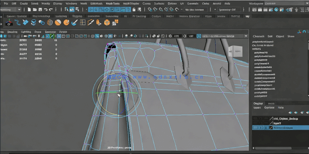 Maya女生手包建模实例制作视频教程(图4)