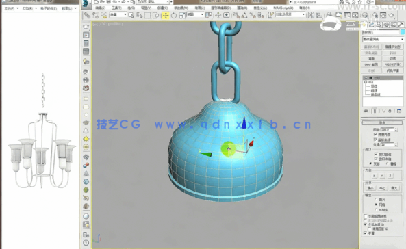 3DMAXloft吊灯建模视频教程(图5)