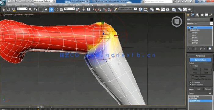 3D角色骨骼绑定动画实例训练视频教程(图3)