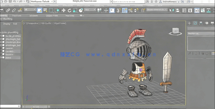 3dsmax中UV贴图布局技术视频教程(图2) 3dsmax中UV贴图布局技术视频教程(图2)