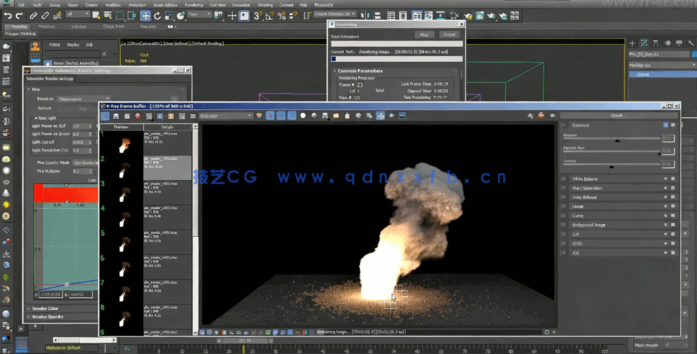 PhoenixFD火烟雾流体模拟3DsMax插件使用技术视频教程(图2) PhoenixFD火烟雾流体模拟3DsMax插件使用技术视频教程(图2)