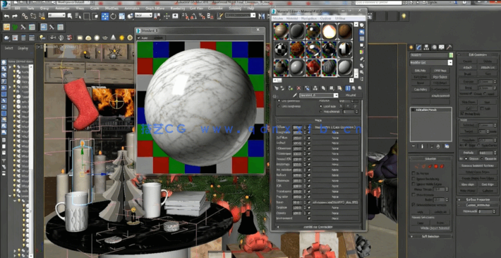 3dsmax与Vray圣诞节场景后期制作视频教程(图4)