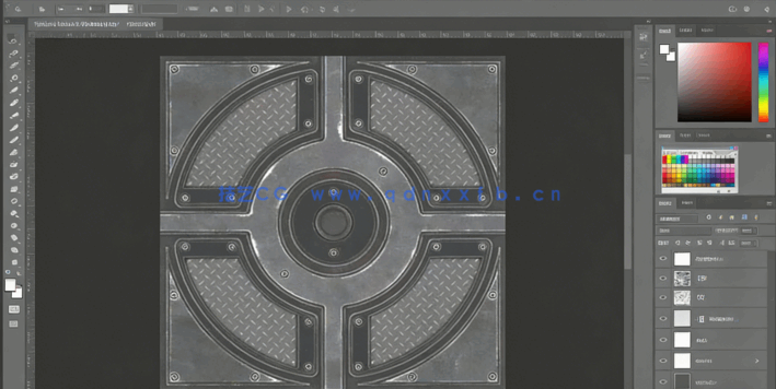  如何手绘高质量的金属质感贴图视频教程(图4)