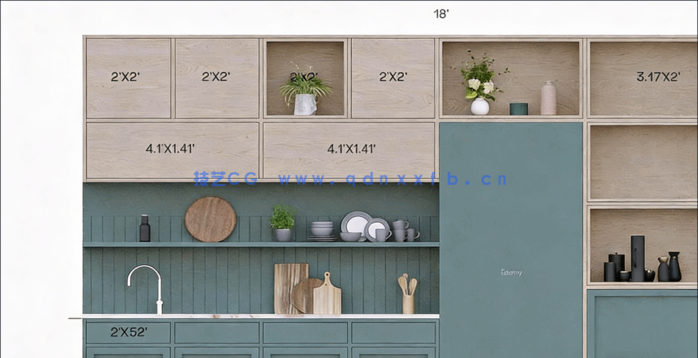 3DsMax与Corona Renderer厨房室内设计技术视频教程(图3) 3DsMax与Corona Renderer厨房室内设计技术视频教程(图3)