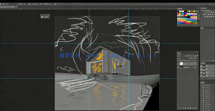 3dsmax与Corona逼真小木屋渲染图制作视频教程(图3) 3dsmax与Corona逼真小木屋渲染图制作视频教程(图3)