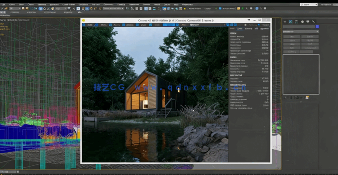 3dsmax与Corona逼真小木屋渲染图制作视频教程(图6) 3dsmax与Corona逼真小木屋渲染图制作视频教程(图6)